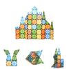 Colorful Faceted Magnetic Window Blocks Educational Kids Diy Building Toy Set