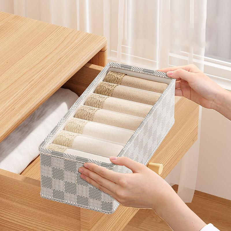 Foldable Underwear Organizer Cabinets Drawer Underwear Storage Box Bra Socks Compartment Box Closet Clothes Storage Organizers