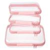 Travel Organizer Pvc Soft Bag With Zipper For Cosmetic And Clothing Storage