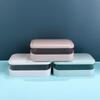 Waterproof Double Layer With Lid Sponge Plate Drain Soap Box Soap Dish Soap Case Soap Container