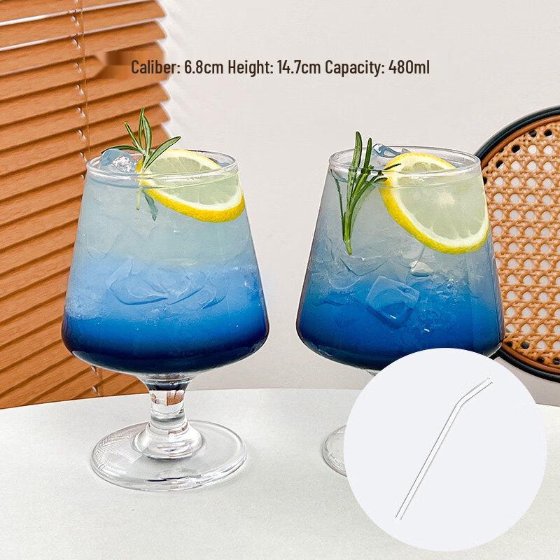 ZISIZ Handmade Short-Stemmed Glass Tumbler