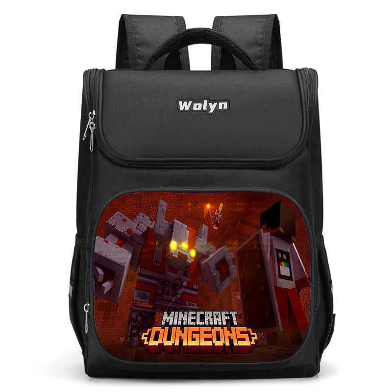 Mochila Escolar 3D Ligera de Gran Capacidad Para Niños Unisex Bolsa de Tela Oxford