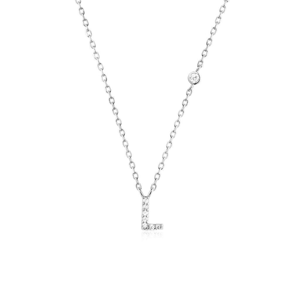 ANDYWEN 925 Silver Gold Small 26 Letters A- Z Zircon CZ Pendant Monogram Necklace Me Initial Alphabet M A Jewelry