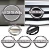  CHUQAZ1 For Nissan J11 X Trail Note Juke Sentra Patrol Micra Leaf Car Front Bonnet Grill Rear Trunk Emblem Logo Cover Replacement Badge