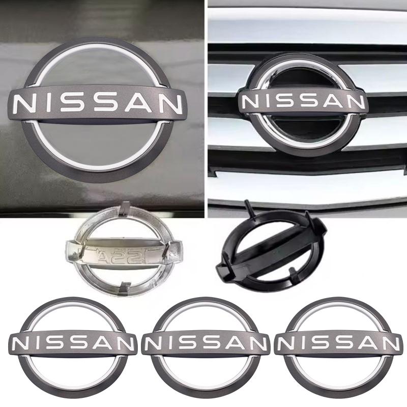  CHUQAZ1 For Nissan J11 X Trail Note Juke Sentra Patrol Micra Leaf Car Front Bonnet Grill Rear Trunk Emblem Logo Cover Replacement Badge