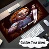 Custom Name Mouse pad Love And Horror Doll Pattern Mouse pad, Gaming Mouse Pad, keyboard pad, Desk Decor for computer notebook Fan Birthday Gift