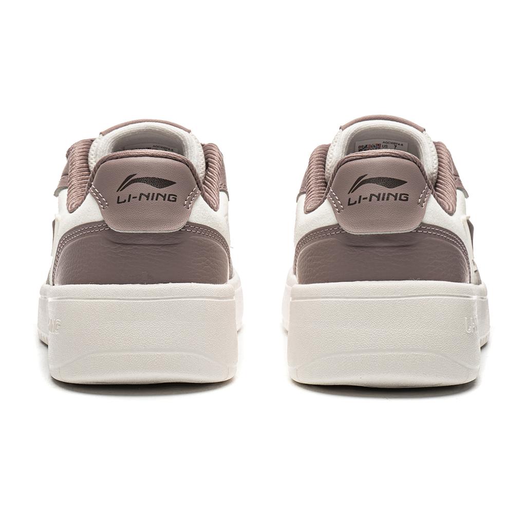 Li Ning Sycee V5 Skateboard Shoes Women's Low Top Mist White/Sand Purple AGCW274-5