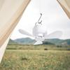 USB Rechargeable Ceiling Fan Light Silent Operation Ceiling Lamp Hanging Fan Light  Camping Tent
