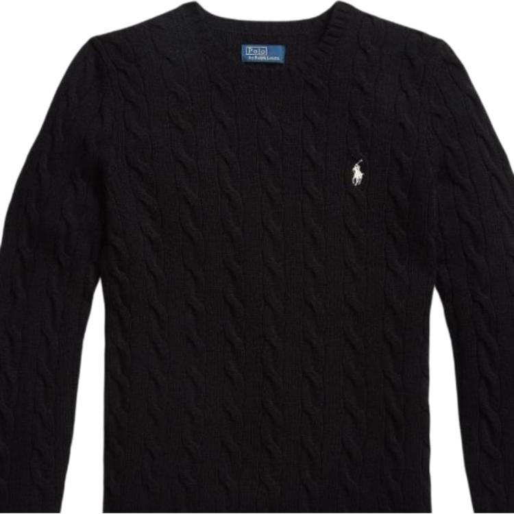 Polo Ralph Lauren Solid Slim Fit Long Sleeve Knit Top Women tops WMPOSWENC021219-001