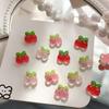 10 ks Pryskyřičné Mini Třešně Jahody Nail Art Ploché Zadní Kamínky Figurky Scrapbook DIY Šperky Dekor Řemesla