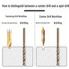 Baidate Cobalt-Titanium Coated 60-Degree Centering Spot Drill Chamfer Tool