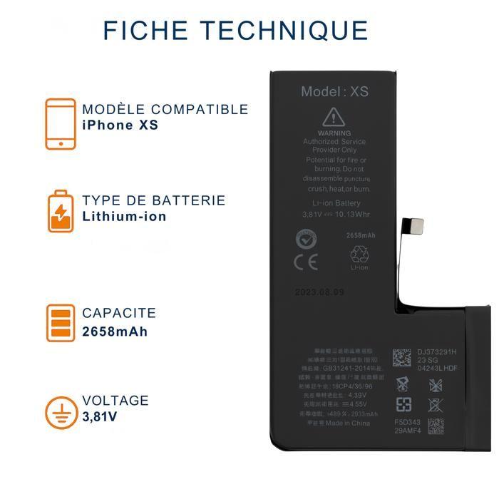 Batteria per iPhone XS - Batteria di ricambio 2658mAh Ioni di litio Phonillico®