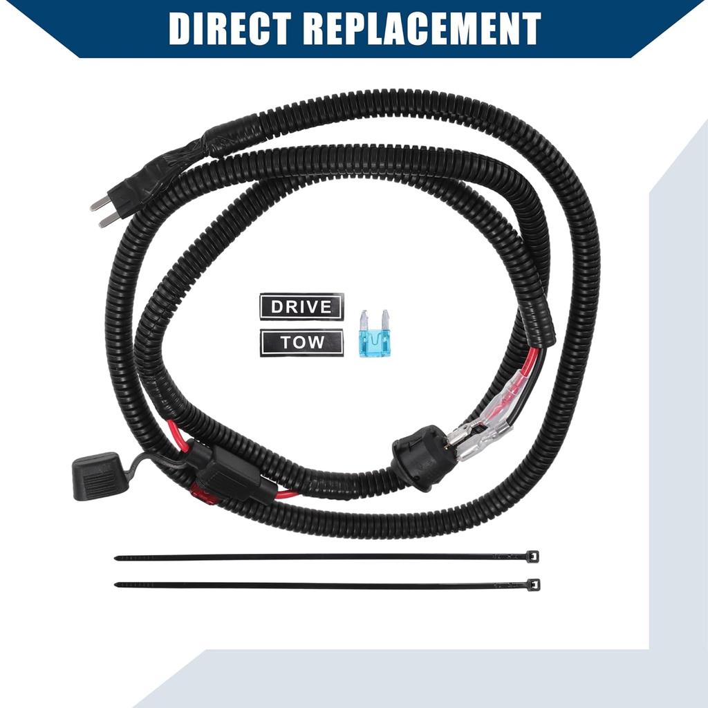 120cm Universal Automotive Switched Fuse Bypass Kit/Fuse Bypass Switch/Durable / 1 Pcs Black