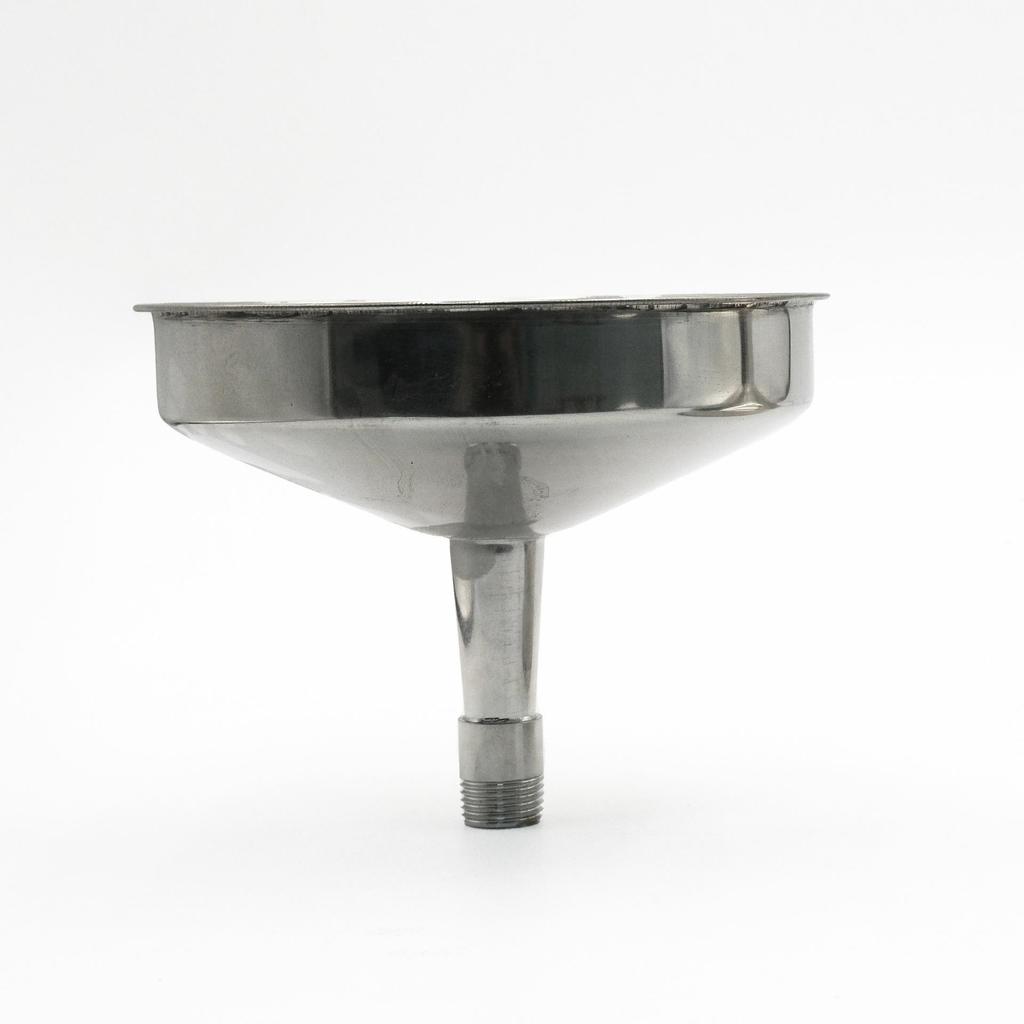Stainless Steel Threaded Funnel for Glue Filling Machines - Dispensing and Pressure Tank Accessory