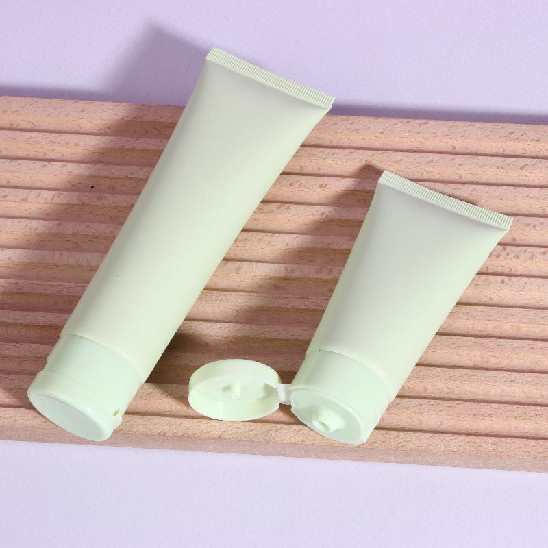 50ml 100ml Grüne Nachfüllbare Quetschflaschen Kosmetisch Leer 5 Stück für Lotion Creme Make-up Reiseaufbewahrung