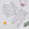 Unisex Children's Pajama Set Christmas DIY Cartoon Graffiti Girl Pjs Winter Cotton Marker Coloring Drawing for Kids