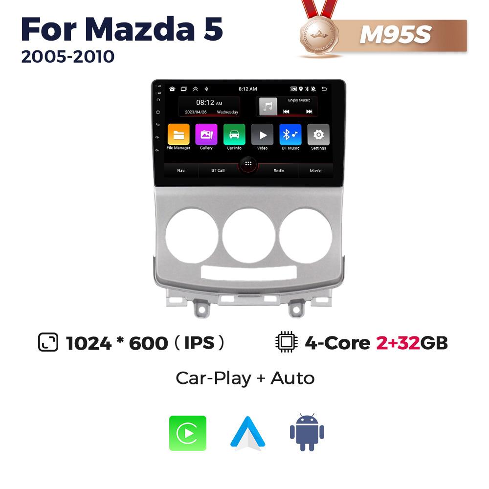 Navifly Android 2 Din Car Radio Multimedia Video Player For Mazda 5 Mazda5 2005-2010 Navigation GPS Head Unit Carplay WIFI DSP