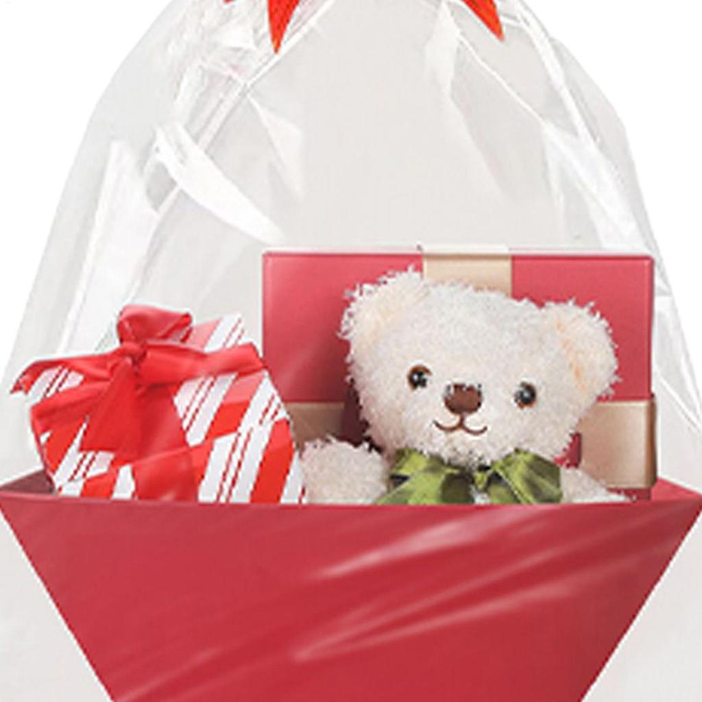 Christmas Baskets Empty Cardboard Red Pouch With Handles And Bows Christmas Holiday Baskets For Kids Adults Family Friends