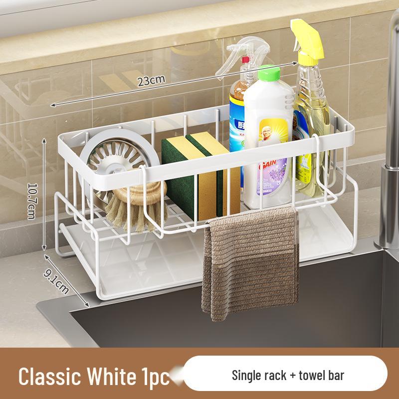 Stainless Steel Kitchen Counter Storage & Sink Drain Rack