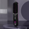 Cordless Hair Straightener Negative Ions Hair Straightener Digital Display Hair Straightening Brush Anti-scald for Home Travel