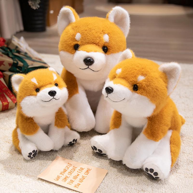 Cartoon Dog Plush Toy Stuffed Animal Akita Puppy Doll Soft Kawaii Shiba Inu Pet Pillow Toys for Children Birthday Christmas Gift