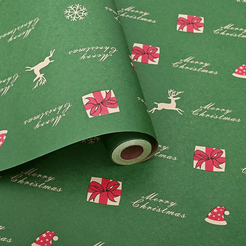New Roll Christmas Wrapping Paper Long Roll Large Size Gift Gift Birthday Holiday Flower Wrapping Decoration