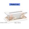 Clear Tissue Box Holder Spring-loaded Tissue Dispenser Transparent Desktop Tissue Box Cover for Home Office Bathroom Car