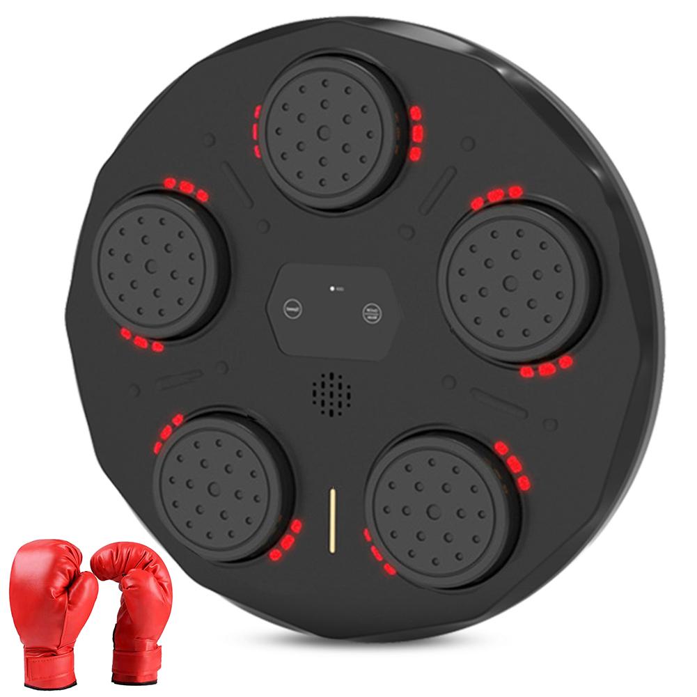 Macchina Da Boxe Musicale Bluetooth Con 6 Luci LED E 9 Modalità, Sensore Da Parete, Supporta 399 Kg