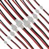 10 párů 2vodičových 2.0 JST silikonových kabelů pro LiPo RC baterie | 22AWG, 10cm | Konektory samec-samice | Kompatibilní s kvadrokoptérami