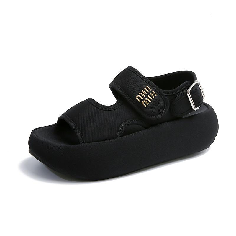 This Year's Popular Velcro Platform Sandals Women's Wear 2025 New Summer Lightweight with Skirt Sandals