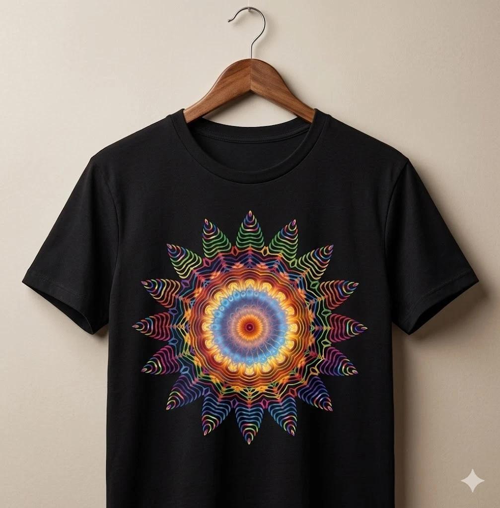 Unisex Adult Casual Graphic Mandala Sacred Geometry Yoga Spiritual ... XXXXL
