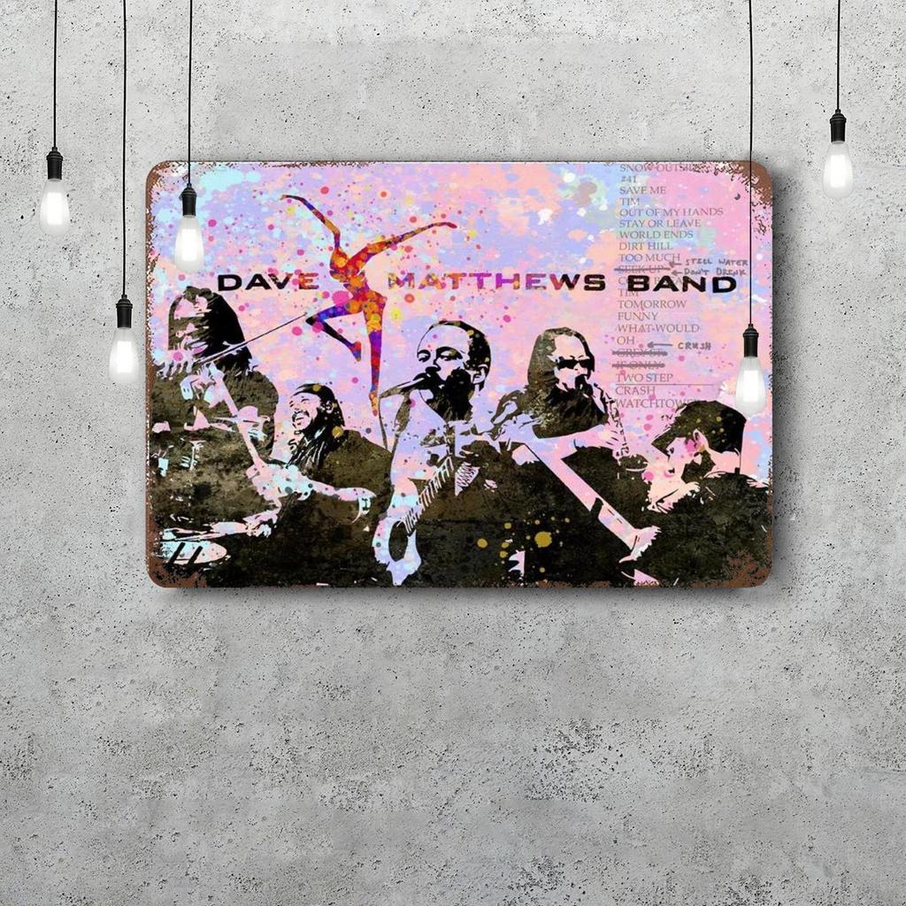 Dave Matthews Band Metallschilder Wanddeko Vintage Blechschilder Captain Metallposter Dekor für Bar Pub Club Wanddekoration