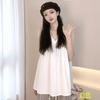 Large Size Fat Mm Temperament Sleeveless Black Vest Shirt Women's Summer High-end Korean Version Loose Meat-covering Shirt Top