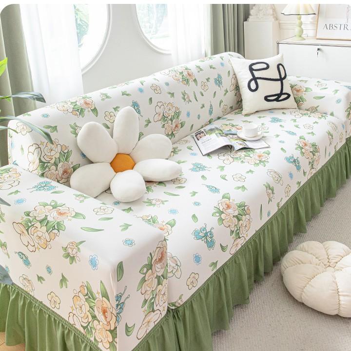 Summer New Sofa Cover All Inclusive Elastic Universal Cover Simple and Universal Anti Slip Sofa Summer Ice Silk Sofa Cover