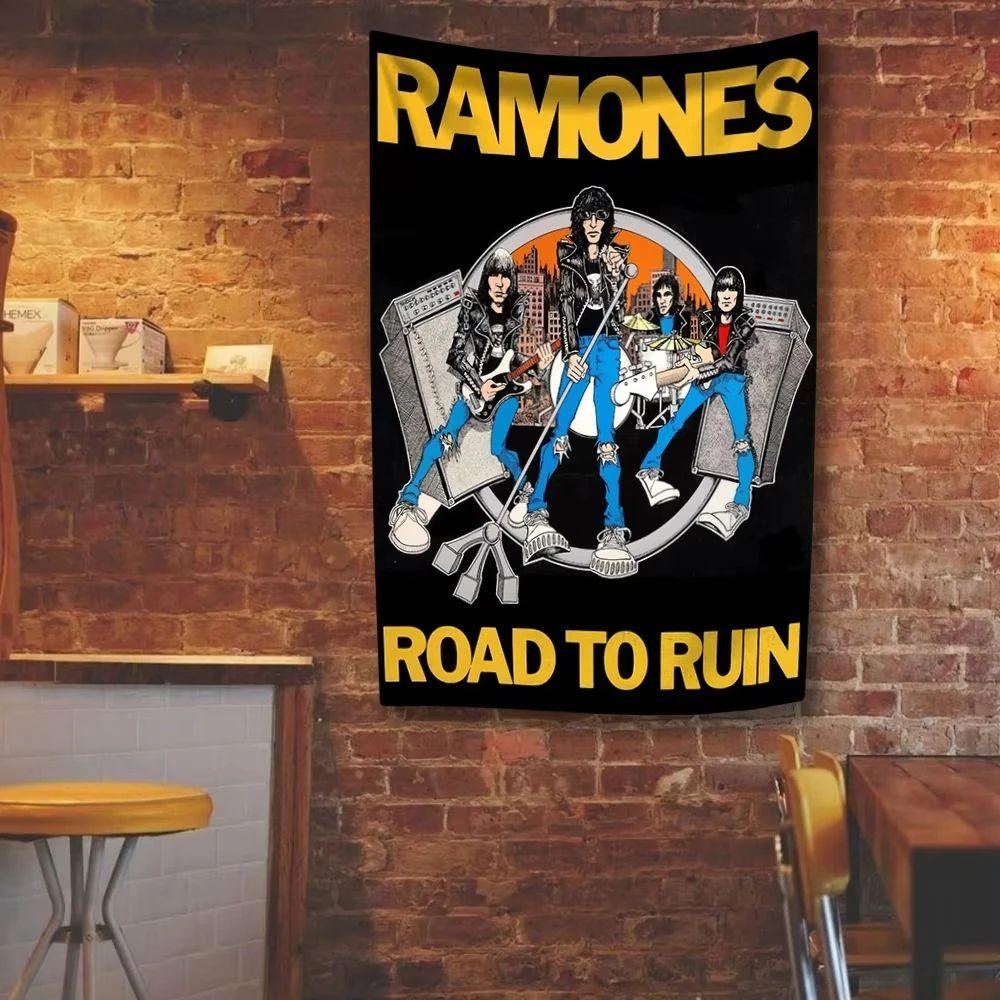 Tapestry by the American rock band R Ramones 75x100 чёрный