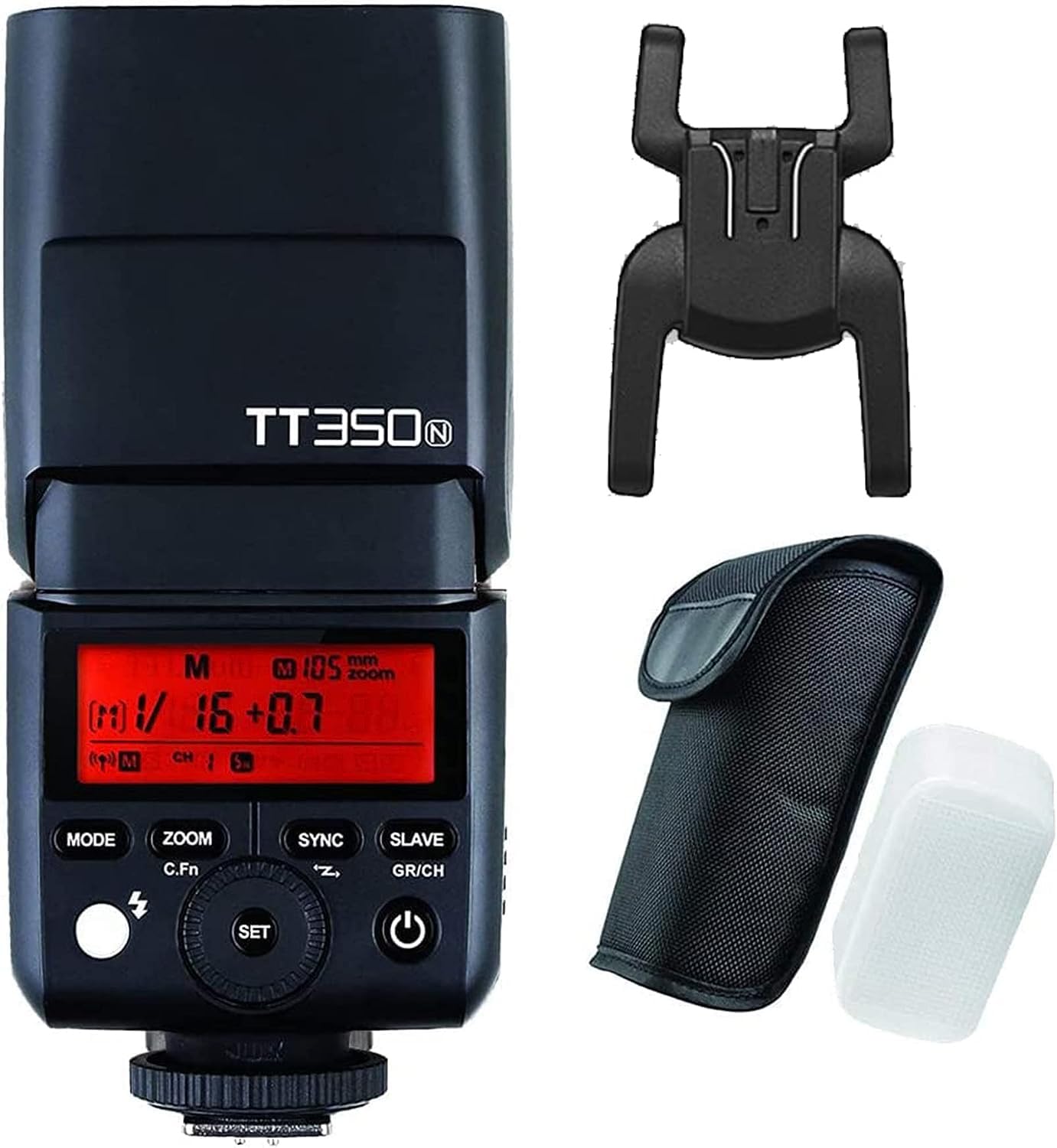 

Godox Thinklite TTL TT350N Mini Camera for Nikon and D750 DSLR Cameras Product with Technical Approval and Japanese Instruction Flash, High-Speed