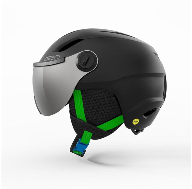Шлем защитный Giro Kid's Buzz Mips (MatteBlack/PartyBlocks) серый