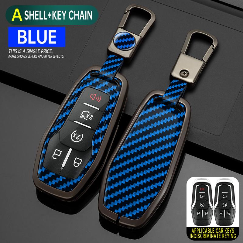 Styling Mouldings Alloy Car Remote Key Case Cover Protect Shell Bag For Ford Fusion Mondeo Mustang F-150 Explorer Edge Lincoln M