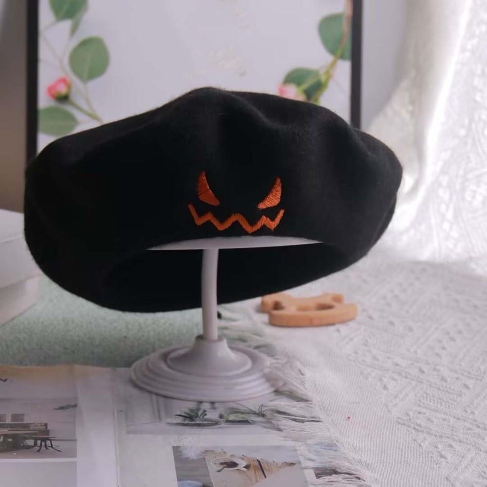 Lightweight Pumpkin Face Cap Embroidered Embroidered Painter Hat Autumn Winter Dress