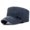 Men's Washed Faded Duckbill Cap - Flat Top Sunshade for Spring & Autumn