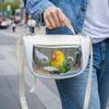 Atmungsaktiver Vogeltransportkäfig Leichte Hamster-Tragetasche Haustier-Umhängetasche Reisen
