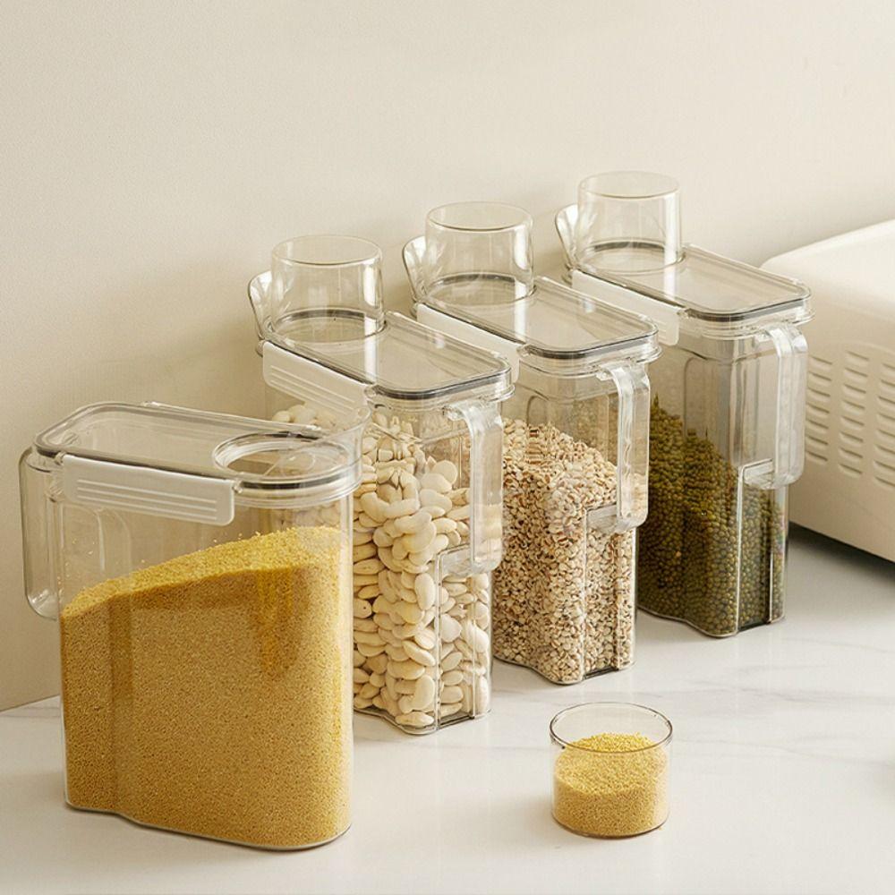 

Container Kitchen For Home Sealed Cans Rice Storage Grain Dispenser Detergent Box Kitchen Organizer