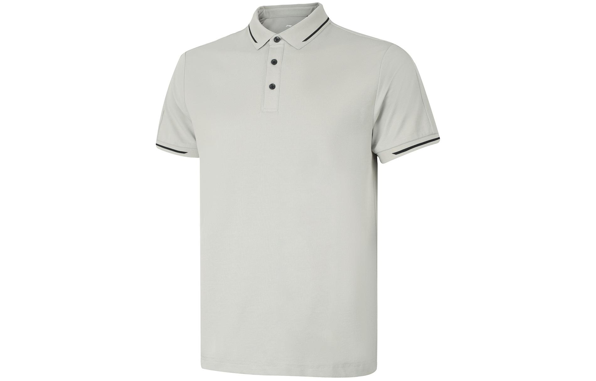 Li Ning Polo Shirt Men s Camel Gray APLU201-3 3XL