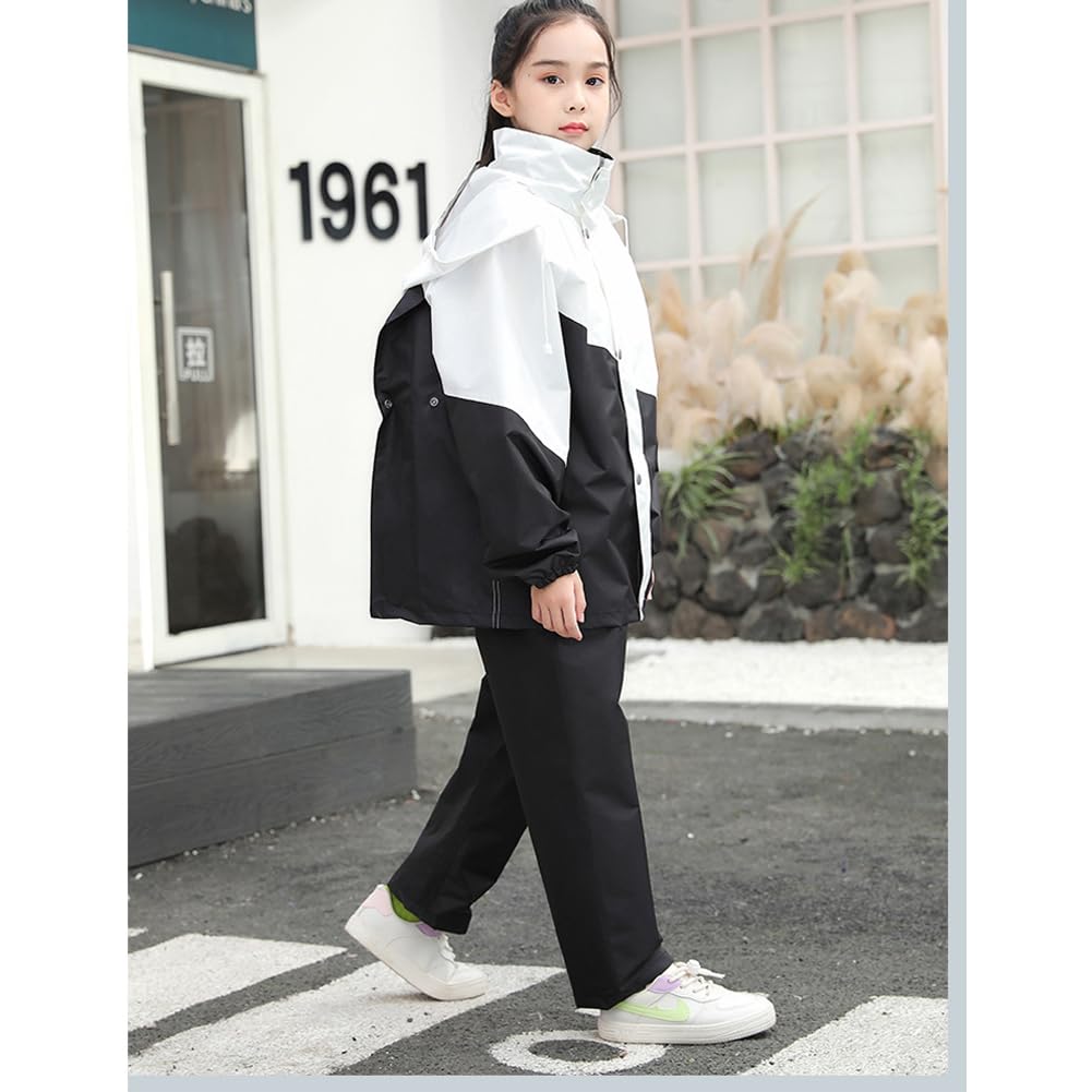 Raincoat for Rain Top and Bottom Suitable for School Super Water Night Elementary Middle Rainy Season Storage Bag Included [Limspace] Kids, Suit, Set,