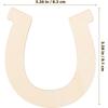 10pcs/lot Wooden Horseshoe Cutouts, Unfinished Wood Horseshoes Blank Horseshoe DIY Horseshoe Chips for DIY Craft Wedding