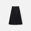 broadcast Women's Retro A-Line Denim Mid-Length Skirt