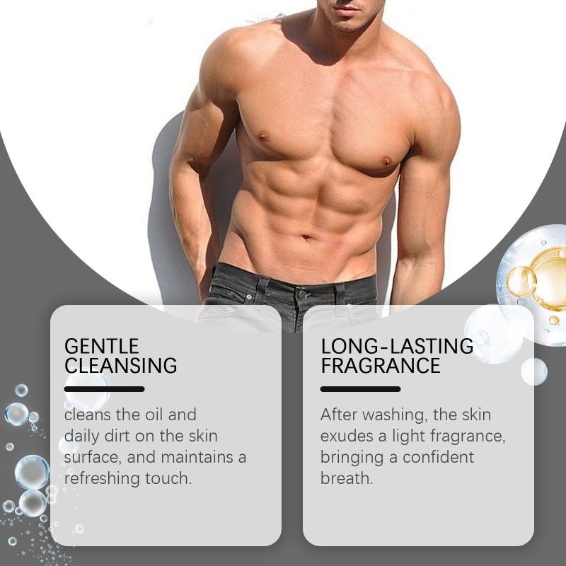 Men Deep Cleansing Body Wash Eucalyptus Coconut Oil Control Shower Gel Refreshing Long Lasting Fragrance for Fitness Routine Bath 100ml