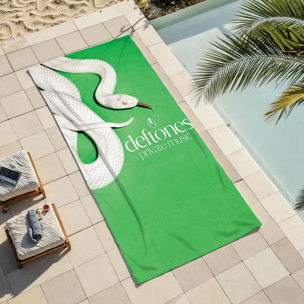 Rock band D-eftones Towel Drying Bath Towel Applicable To Light Swimming Camping Yoga Beach Out