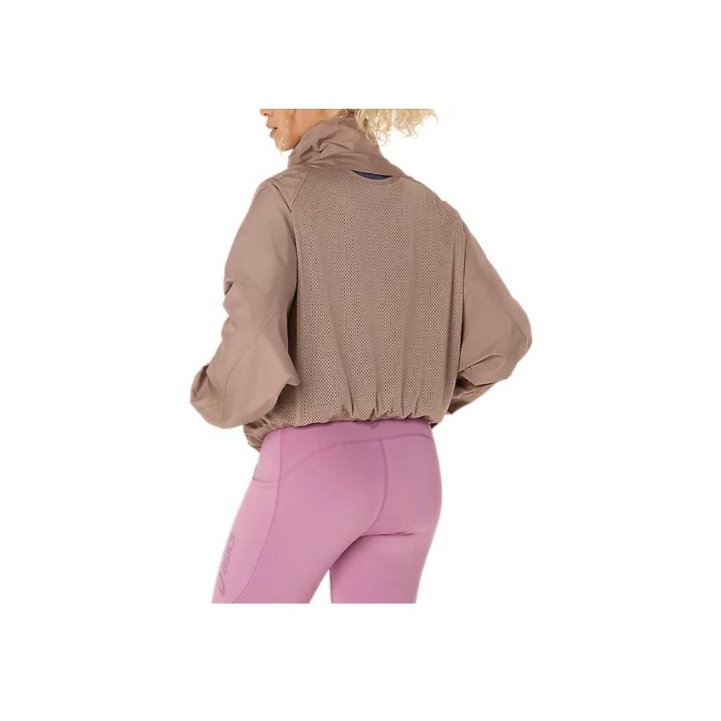 Asics Comfortable Breathable Waterproof Loose Jacket Women Jackets Gray Brown 2032D146-020