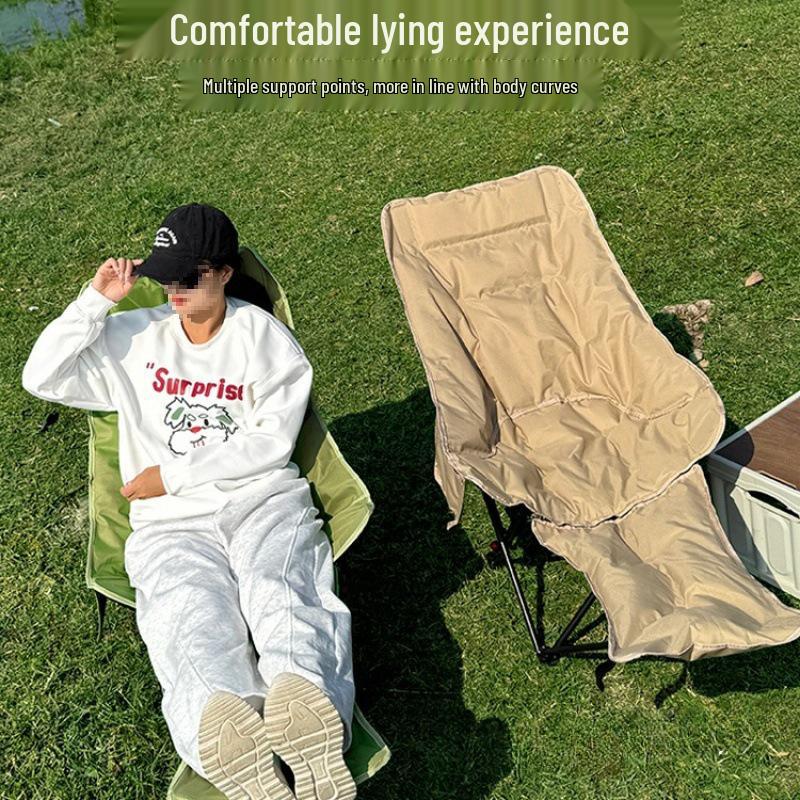 Adjustable Outdoor Folding Recliner Chair with Three-Position Backrest - Perfect for Office, Camping, or Relaxation